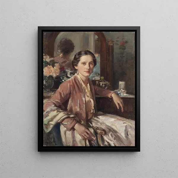 The beloved - Wilfrid Gabriel de Glehn — framed artwork on a wall