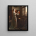 Bell chimes of the evening - Wilhelm Amberg — framed artwork on a wall