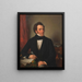 Franz Schubert composer - Wilhelm August Rieder — framed artwork on a wall