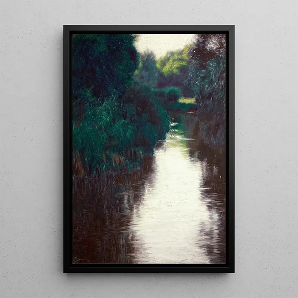 Pond dated - Wilhelm Bernatzik — framed artwork on a wall