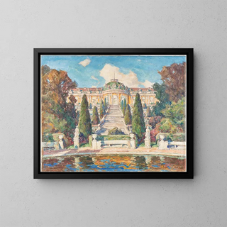 Château de Sanssouci - Wilhelm Blanke — framed artwork on a wall