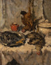 Kitchen Still Life Painting with Poultry - Wilhelm Blanke — artwork view