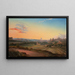 View of Rome in the evening light - Wilhelm Brücke — framed artwork on a wall