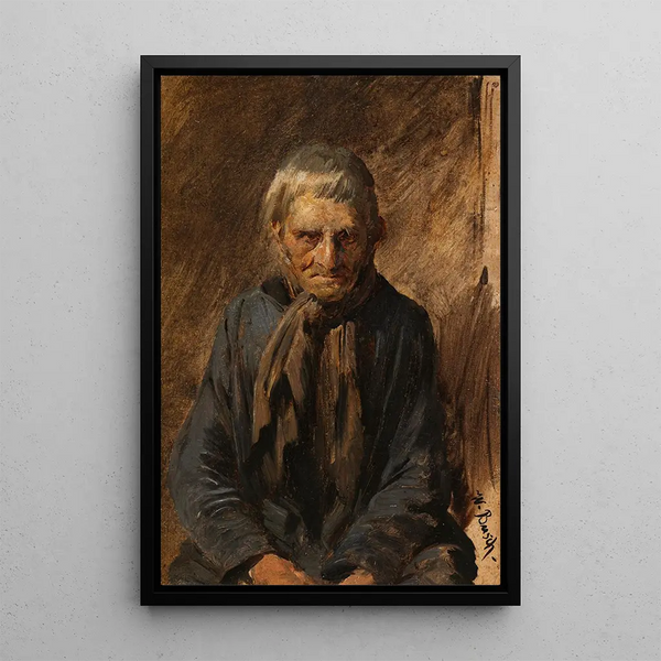Paysanne de Wiedensahl - Wilhelm Busch — framed artwork on a wall