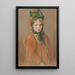Portrait of a Young Girl with a Green Ribbon The Artist's Daughter - Wilhelm Carl Räuber — framed artwork on a wall