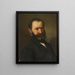 Herrenporträt - Wilhelm Dürr — framed artwork on a wall