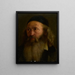 Head of an elderly man with a long beard - Wilhelm Dürr — framed artwork on a wall