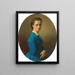 Portrait of Hermine Krebs - Wilhelm Dürr — framed artwork on a wall