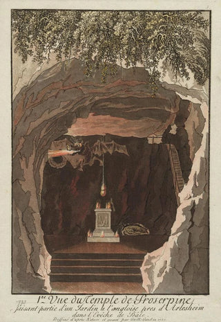 Ire Vue of the Temple of Proserpine in an English-style garden near Arlesheim in the Bishopric of Basel - Wilhelm Friedrich Gmelin — artwork view