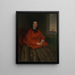 Portrait of Ida Baroness von Kettner née Baroness von Fischer - Wilhelm Füssli — framed artwork on a wall