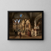 Cloître avec procession de Trinitaires - Wilhelm Gail — framed artwork on a wall