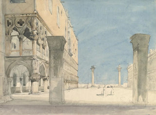 View of the Piazzetta of San Marco in Venice - Wilhelm Gail — artwork view