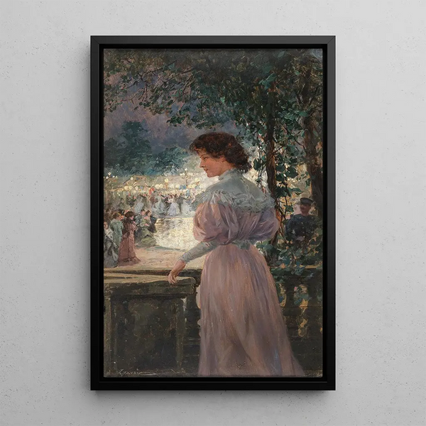 The Garden Festival - Wilhelm Gause — framed artwork on a wall