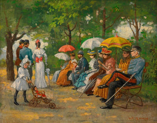 L'Allée des Liserons dans le Prater de Vienne - Wilhelm Gause — artwork view