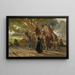 Halt by the well - Wilhelm Gentz — framed artwork on a wall