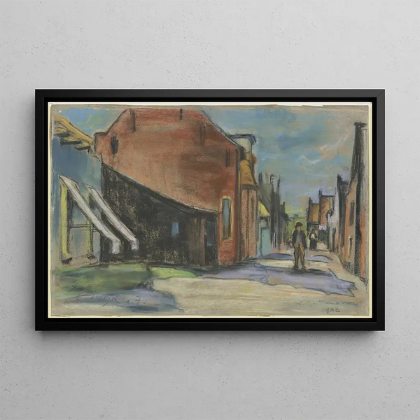 Rue à Katwijk - Wilhelm Gutmann — framed artwork on a wall