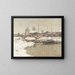 Neuss sous la neige - Wilhelm Hambüchen — framed artwork on a wall