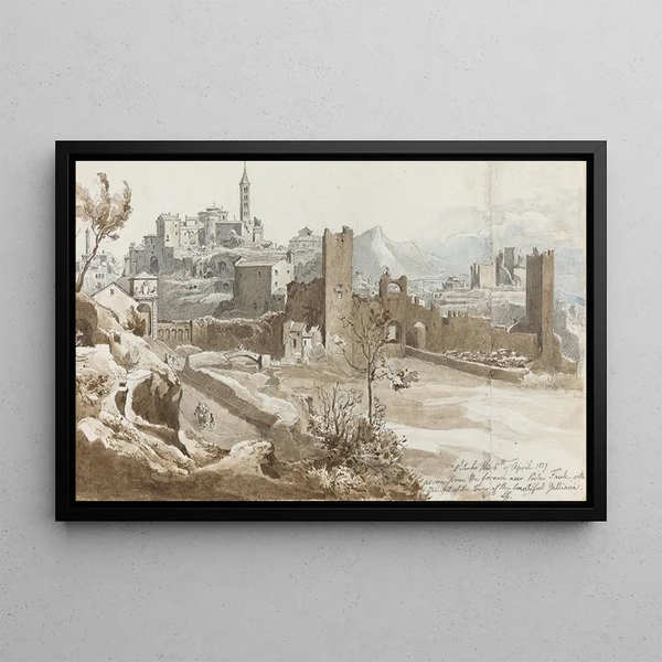 Viterbe Painting - Wilhelm Heinrich Ludwig Gruner — framed artwork on a wall