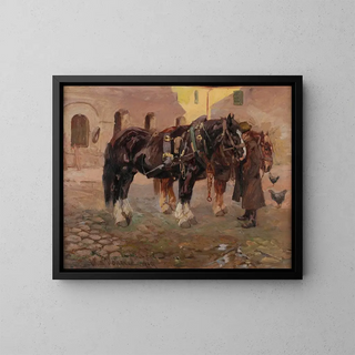 End of Day - Wilhelm Hähnel — framed artwork on a wall