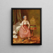 Sad discovery painting - Wilhelm Kiesewetter — framed artwork on a wall