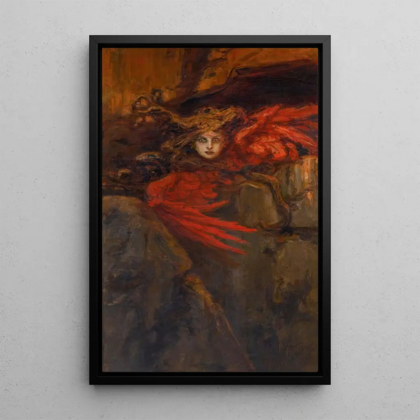 Medusa Painting - Wilhelm Kotarbinski — framed artwork on a wall