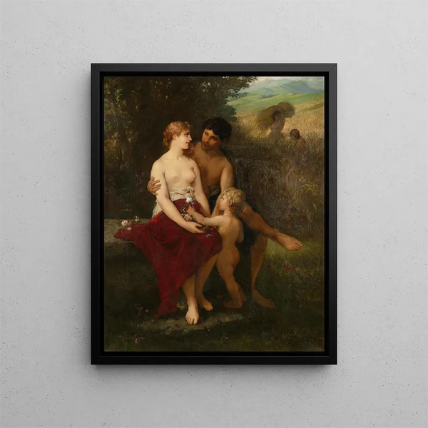 Autumn Painting - Wilhelm Kray — framed artwork on a wall
