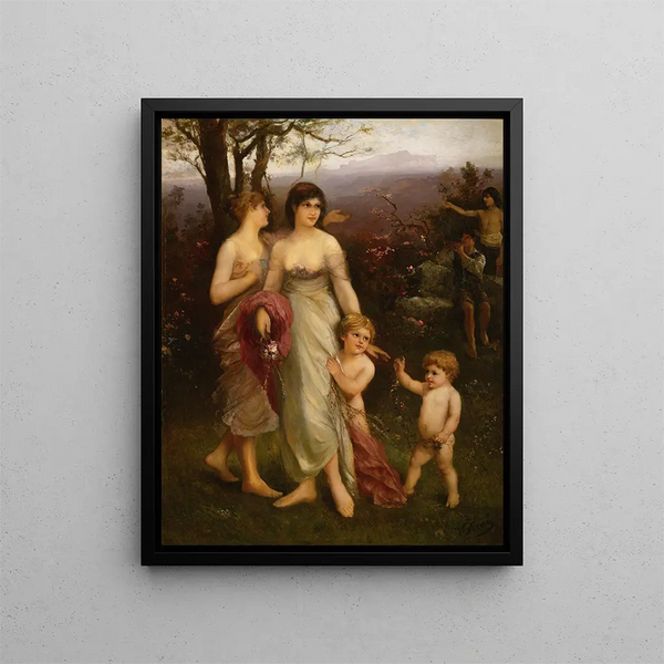 Summer Painting - Wilhelm Kray — framed artwork on a wall
