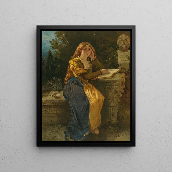 The handsome philosopher - Wilhelm Kray — framed artwork on a wall