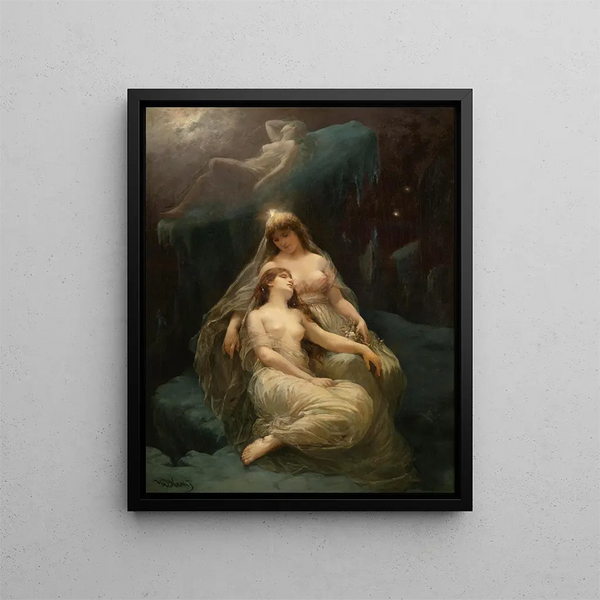 Winter Painting - Wilhelm Kray — framed artwork on a wall