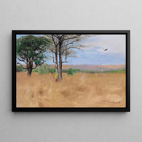 East Africa - Wilhelm Kuhnert — framed artwork on a wall