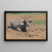 Buffalo resting - Wilhelm Kuhnert — framed artwork on a wall