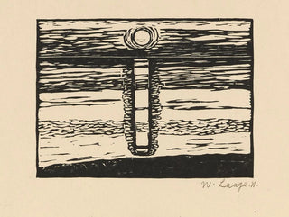 Sunset over the Wadden Sea - Wilhelm Laage — artwork view