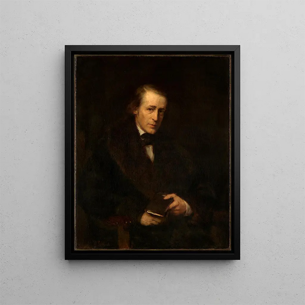 Portrait of Ernst Schoenlin - Wilhelm Leibl — framed artwork on a wall