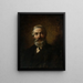 Portrait of a Man - Wilhelm Leopolski — framed artwork on a wall