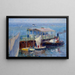 Sunday afternoon at Helgoland - Wilhelm Ludwig Lehmann — framed artwork on a wall