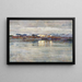 Winter ambiance at Lake Zurich - Wilhelm Ludwig Lehmann — framed artwork on a wall