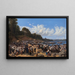 The Faithful arriving by boat at the parish church of Leksand on Lake Siljan, Sweden - Wilhelm Marstrand — framed artwork on a wall