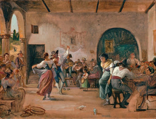 Danse dans une osteria - Wilhelm Marstrand — artwork view