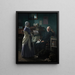 Double portrait painting of merchant Christopher Friedenreich Hage 1759-1849 and his wife Arnette née Just 1778-1866 - Wilhelm Marstrand — framed artwork on a wall