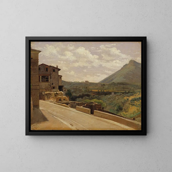 Italian landscape painting - Wilhelm Marstrand — framed artwork on a wall