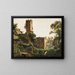 Landscape with Ruins - Wilhelm Marstrand — framed artwork on a wall