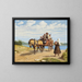 Parti de Leksand avec des dalécarliens en excursion dominicale en calèche - Wilhelm Marstrand — framed artwork on a wall