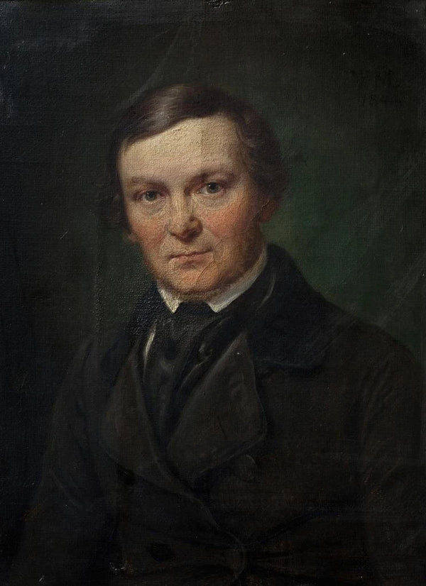 L'architect Gottlieb Bindesbøll - Wilhelm Marstrand — framed artwork on a wall