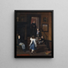 The woman and children of the artist in the Charlottenborg studio - Wilhelm Marstrand — framed artwork on a wall
