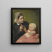 La femme de l'artiste et son fils Poul - Wilhelm Marstrand — framed artwork on a wall