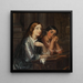 Women of Venice in a church, sketch for a painting of the same title, 1854 - Wilhelm Marstrand — framed artwork on a wall