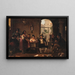 D'une osteria romaine Pipe smokers and Italian women - Wilhelm Marstrand — framed artwork on a wall