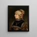 a young woman in Renaissance costume - Wilhelm Menzler — framed artwork on a wall