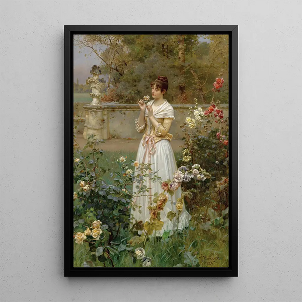 La Rose de toutes les roses - Wilhelm Menzler — framed artwork on a wall