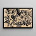 Figurative scene, vision - Wilhelm Morgner — framed artwork on a wall